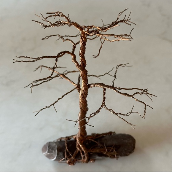 Copper Wire Miniature Bonsai Tree - Picture 6 of 10